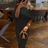 New Women's Oblique Shoulder Print Sexy Bag Hip Dress Body Temperament Dress Female