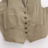 New Cotton Blended Short Vest