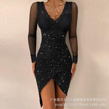 Zingj And Summer 2023 Lace Splicing Slit Tight Skirt-LZS33160
