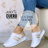 Size Casual Shoes For Women's New Round Head, Thick Sole, Flat-Soled Viscose Women's Single Shoes