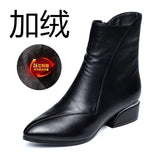 Zingj New Short Boots Women's Single Boots And Velvet Warm Martin Boots Autumn Winter Snow Boots Women's Mother