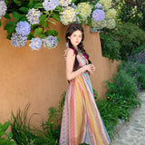 Zingj Ethnic Wind Sling Dress Female Summer Yunnan Dali Tourism Wear A Seaside Holiday Long