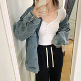 Style Slim Long-Sleeved T-Shirt For Thin Spice Girl A New Solid Color Bottomed Shirt With Low Collar Collarbone Blouse For Women In Early