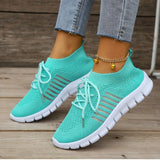 43-Yard Single-Shoe Lace Mesh Sneakers Women's Version Of Lightweight Flat-Bottomed Large-Size