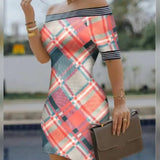 Shoulder Digital Printing Slim Sexy Pencil