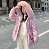 The 2024 New Winter Down Cotton And Thick Cotton-Padded Coat-Outfit