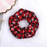 Elastic Christmas Scrunchie Hair Rubber Bands Accessories Gum Bronzing Hair Rope Ponytail Holder Headdress