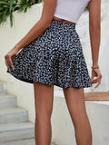 Floral High Waist Mini