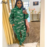 Women Tracksuit Casual Hoodies Sweatshirt Pants Set Lounge Wear Sport Suit 2PCS Autumn Winter