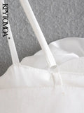 Women Sexy Fashion Floral Appliques Cropped Tank Tops Vintage Backless Side Zipper Thin Straps Female Camis