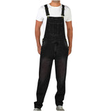 Retro Design Sense Jeans Overalls Men Straight Tube Loose Overalls Jumpsuit-Outfit