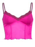 Sheer Mesh Fungus Cami Top- Outfit