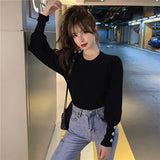 Autumn Winter Elegant Female Knitted Long Sleeve Sweater Women Knit Sweater Highstreet