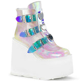 2023 New Large-Size High-Heeled Muffin Martin Boots Belt Buckle Slope Heel Women's