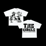 War Girl Graphic Print T-Shirt Y2K Vintage Loose-Sleeved Round-Collar Cotton Top Gothic Street Men's Wear 211-1-Outfit
