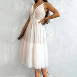 New Summer Lace Lace Dress INS Casual Backless