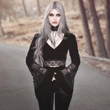 Long-Sleeved Bottomed Shirt Sexy Perspective Navel T-Shirt Ins Lace Flared Sleeve Slimming