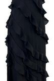 Chiffon Dress Sexy Sling Backless Slit