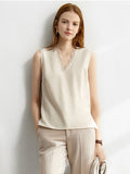 Minimalism Spring Female Offical Lady Blazer Women,Lace Vneck Tanks,High Waist Women's pants Female Shorts