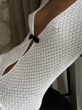 Crochet Long Sleeve Maxi Beach Dress- Outfit