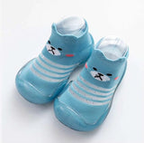 Spring Leopard Soft Bottom Non-Slip Floor Socks Solid Color Toddler Girl Boy Shoes With Transparent Rubber Soles Kid