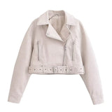 New Spring Style Skinny Leather Locomotive Jacket