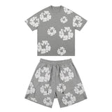 Fashion Trend Foam Printing Loose T-Shirt Y2K Hop Streetwear Men's And Women's Jacket Casual Top
