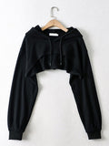 Hat Hoodies Women Basic Design Young Korean Fashion Mujer All-match Teens Simple Cool Loose Y2k Cozy Street Wear