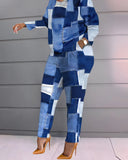 Fashionable Autumn And Winter Women's Casual Comfortable Printed Long-Sleeved Trousers