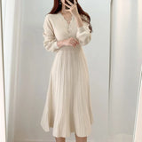 / Single-Piece Lace Mesh Spliced Bow French Top + Tight Waist White Short Skirt Set