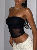 Paneled Mesh Bandeau