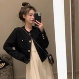 Women Autumn Coat Temper Loose Pockets Designed Korean Style Aesthetic Gentle Streetwear Fashion All-match Basic