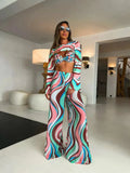 Jumpsuits Cover-up Sexy Print Flirty Romper Cover Up Summer Women Pant Set Pants Suit Beach Vacation Female