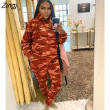 Women Tracksuit Casual Hoodies Sweatshirt Pants Set Lounge Wear Sport Suit 2PCS Autumn Winter