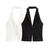 New Street Style In Summer Hangs A Collar Jacket With Bare Back 3508777