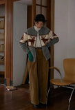 Reindeer Print Knitted Cardigan- Outfit