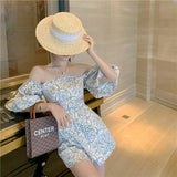Zingj Tile Print Jumpsuit Female Summer 2023 New Thin Square Neck
