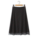 And Winter New Lace Printing Net Fashion Full-Length
