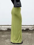 Stretchy Y2K Maxi Skirt- Outfit