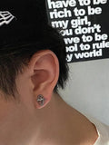Y2K earrings with oval star