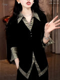 Year's Explosion Of White Long-Sleeved Set Of Sleeves Of Women's Dress 2025 Early Spring New Korean Loose Match French