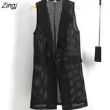 Out Vests Women Pure Basic Simple Breathable All-match Ulzzang Summer Female Leisure Loose Fashion Daily Personality