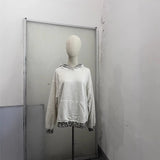 Autumn And Winter Women's New Casual Gray Long Sweater