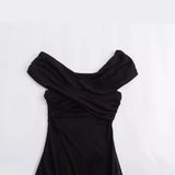 New Tight Shoulder Solid Color Jumpsuit