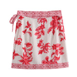 Summer Flower Printed Shirt 5029154 Skirt