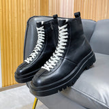 Zingj 2023 New Martin 45 46 High Top British Wind Ins Trendy Shoes