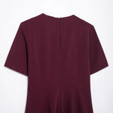 New Wave Wide Swing Short-Sleeved Fan Flute Dress