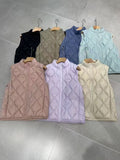 Autumn And Winter New Down Jacket Vest Female Short Stand Collar Casual Gourd Pressure Line Light Sleeveless Coat Coat-Outfit