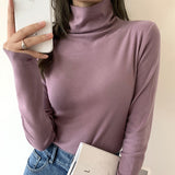 German Velvet High-Necked Bottomed Shirt With Autumn And Winter Velvet Thickened White Polished Wool Long-Sleeved