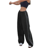 Zingj New Fashion Personality On Both Sides Of The Draw Rope Casual Loose Waist Multi-Color
